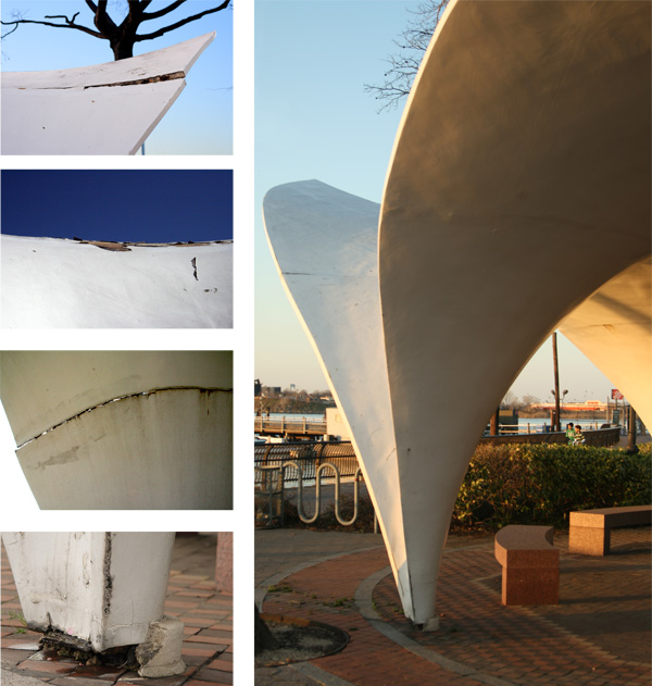 the Candela Structures both have extensive damage