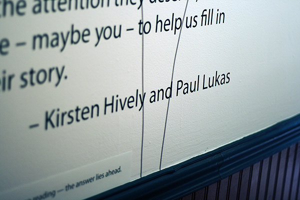 Kirsten Hively and Paul Lukas
