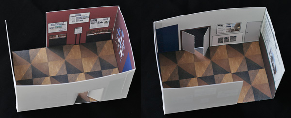 The mini-exhibit in action