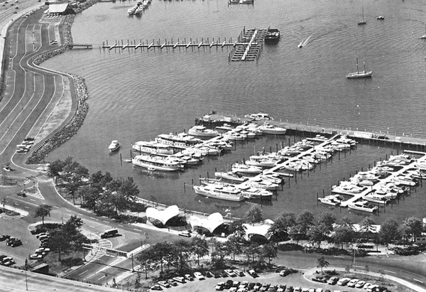 aerial view of the Candela Structures during the Fair